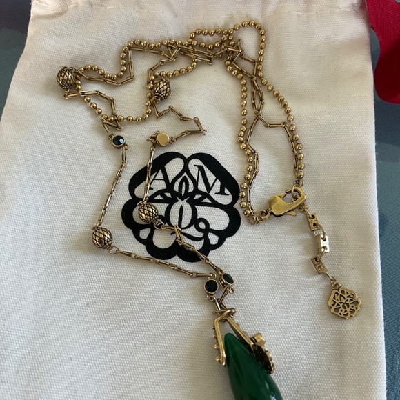 Alexander McQueen Gold Seal Signature Double Layer Necklace - Picture 5 of 6